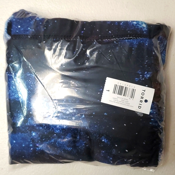 ❤️NWT VINTAGE TORRID SWIM BOTTOM BRIEF TUMMY CONTROL HIGH WAIST RUCHED PLUS SIZE - Picture 3 of 9